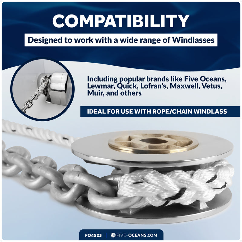 Windlass Anchor Rode - 9/16" x 300' 3-Strand Rope & 5/16" x 20' HTG4 Galvanized Chain, Hand-Spliced