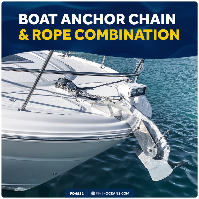 Windlass Anchor Rode - 9/16" x 250' 3-Strand Rope & 5/16" x 20' HTG4 Stainless Steel Chain, Hand-Spliced