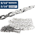 Windlass Anchor Rode, 9/16" 3-Strand Rope with 5/16" HTG4 Stainless Steel Chain - Five Oceans