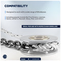 Windlass Anchor Rode, 5/8" x 250' Rope with 3/8" x 20' G4 Stainless Steel Chain - FO4535 - Five Oceans