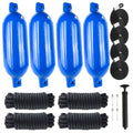 Boat Docking Kit - Blue Fenders & Dock Lines, 4-Pack