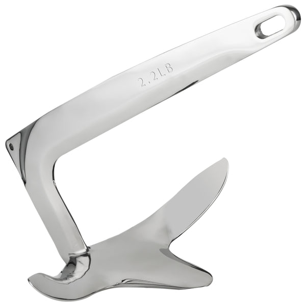 2.2 Lb. Bruce Claw Anchor, AISI316 Stainless Steel
