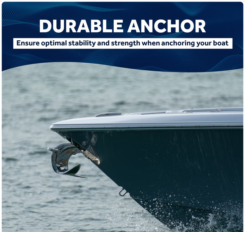 Bruce Claw Anchor - Marine-Grade AISI316 Stainless Steel - Five Oceans