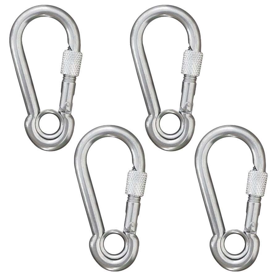 Snap Hook with Thimble Eye & Barrel Lock, 3-1/8" - FO455-M4 - Five Oceans