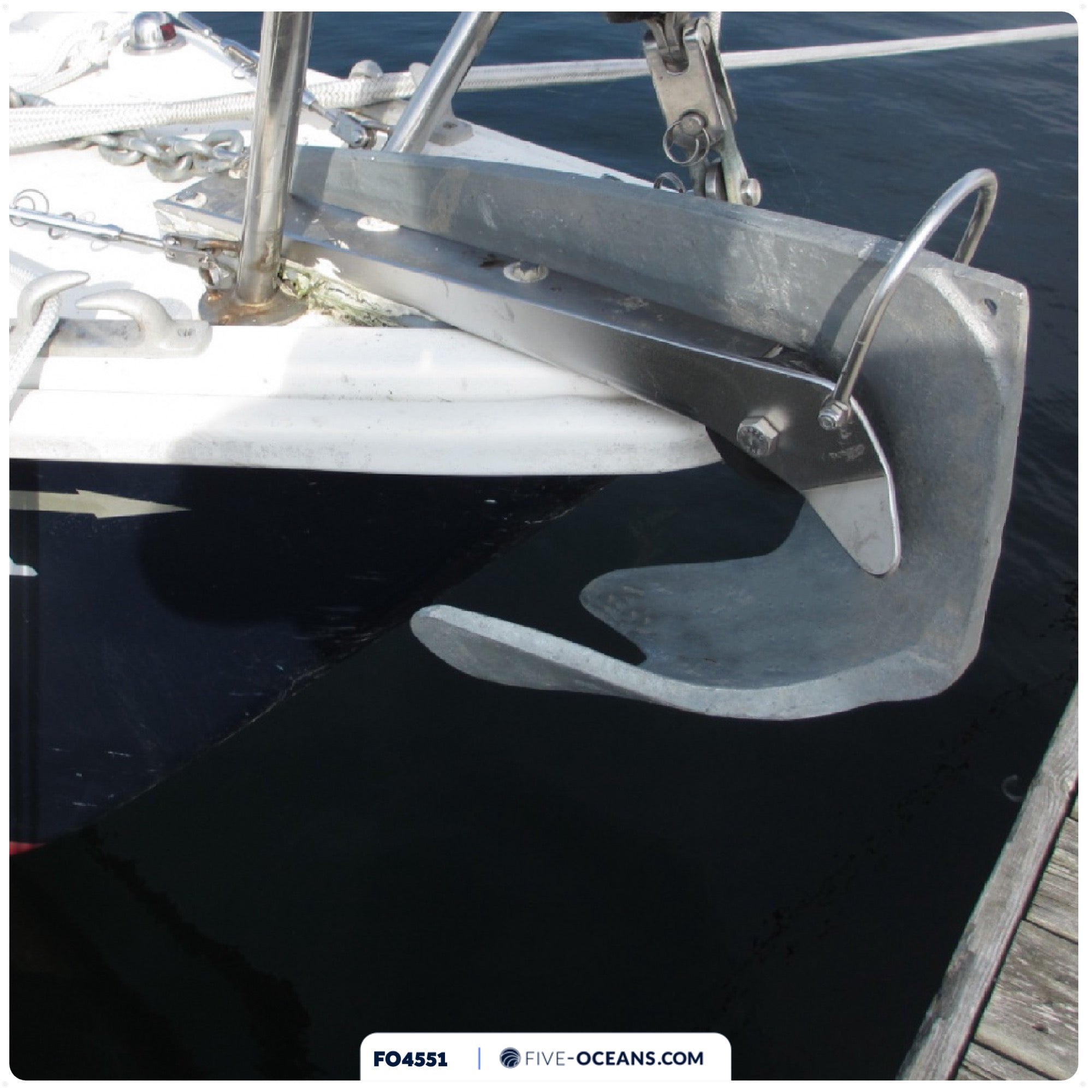 4.4 Lb. Bruce Claw Anchor, Galvanized Steel – FO4551 - Five Oceans