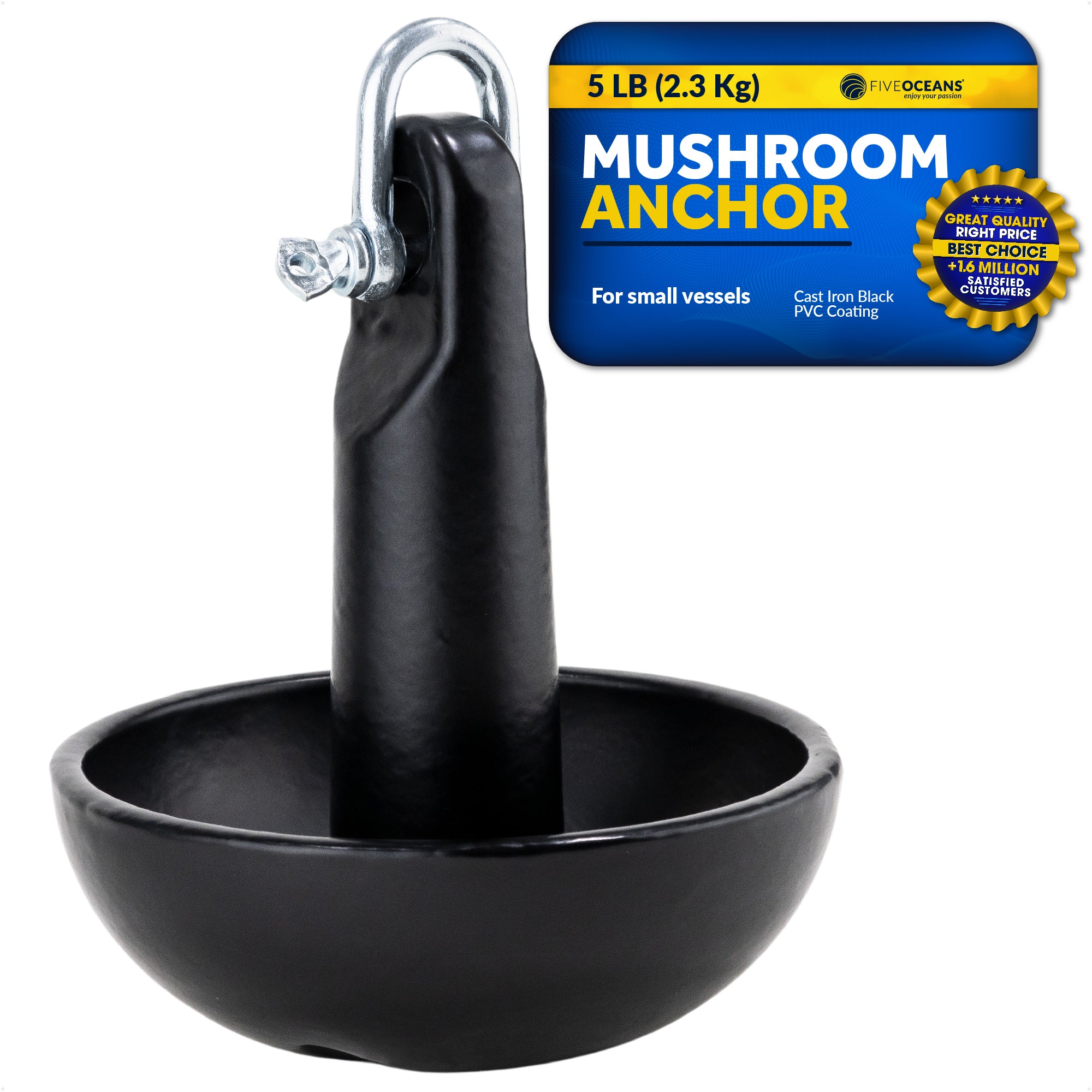 Black Mushroom Anchor, 5 lb - FO4553