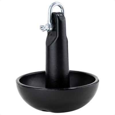 Mushroom Anchor, Black, Marine-Grade Vinyl Coated - Five Oceans