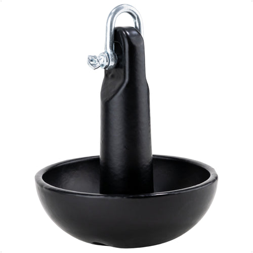 Mushroom Anchor, Black, Marine-Grade Vinyl Coated - Five Oceans