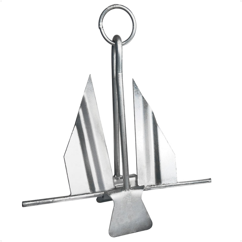 Slip-Ring Fluke Anchor - Marine-Grade Galvanized Steel - Five Oceans