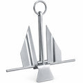 Slip-Ring Fluke Anchor - Marine-Grade Galvanized Steel