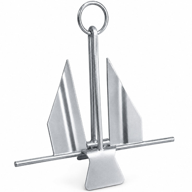 Slip-Ring Fluke Anchor - Marine-Grade Galvanized Steel