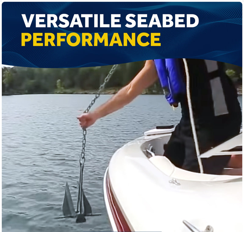 Slip-Ring Fluke Anchor - Marine-Grade Galvanized Steel - Five Oceans