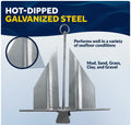 Slip-Ring Fluke Anchor - Marine-Grade Galvanized Steel - Five Oceans