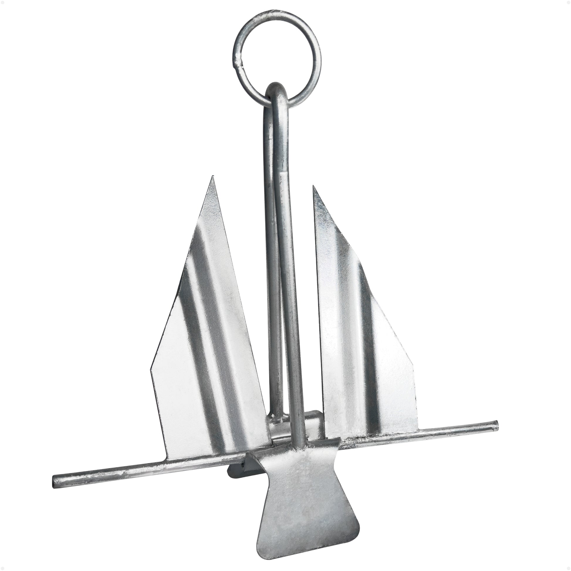 7 Lb. Slip-Ring Fluke Anchor, Galvanized Steel - FO4556 - Five Oceans