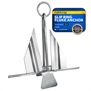 7 Lb. Slip-Ring Fluke Anchor, Galvanized Steel - FO4556