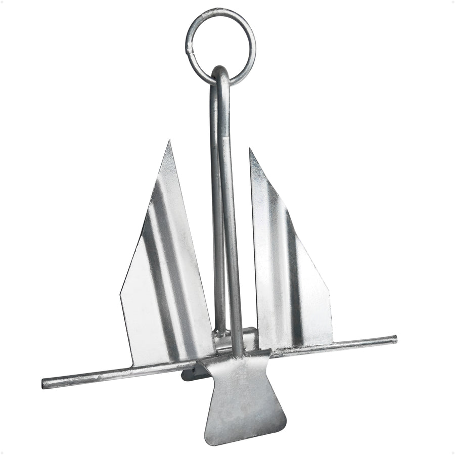 12 Lb. Slip-Ring Fluke Anchor, Galvanized Steel - FO4558 - Five Oceans