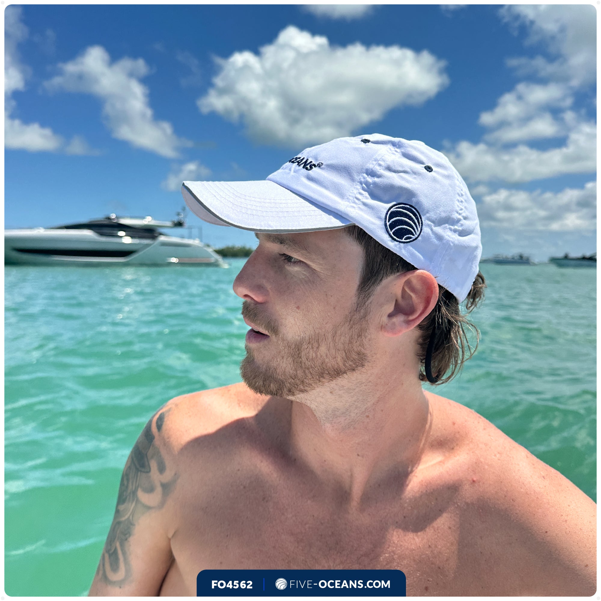 Fast Dry Crew Cap White - FO4562