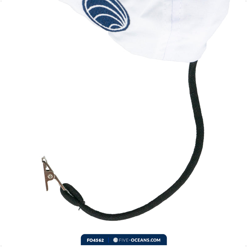 Fast Dry Crew Cap, White, 100% Polyester, UPF 40 - FO4562 - Five Oceans