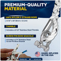 5/16" x 50' Premium 3-Strand Nylon Anchor Line - FO4566-C50 - Five Oceans