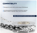 Windlass Anchor Rode, 1/2" 3-Strand Rope with 1/4" x 15' HTG4 Stainless Steel Chain - Five Oceans