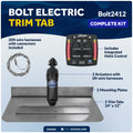 Bennett Marine Electric Trim Tab System 24" x 12", Complete Kit BOLT2412, 12V DC - FO4585 - Five Oceans