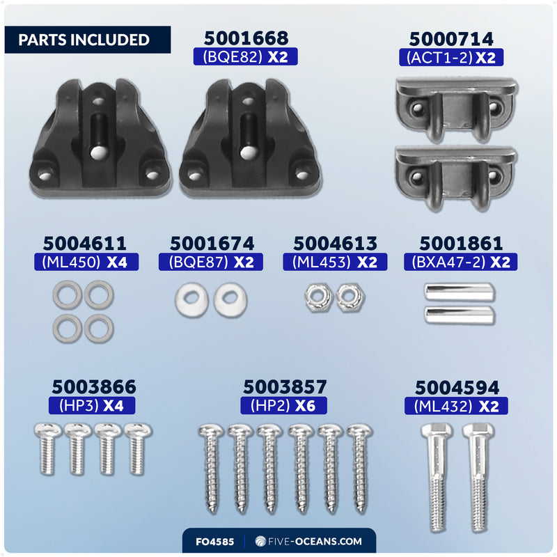 Bennett Marine Electric Trim Tab System 24" x 12", Complete Kit BOLT2412, 12V DC - FO4585 - Five Oceans