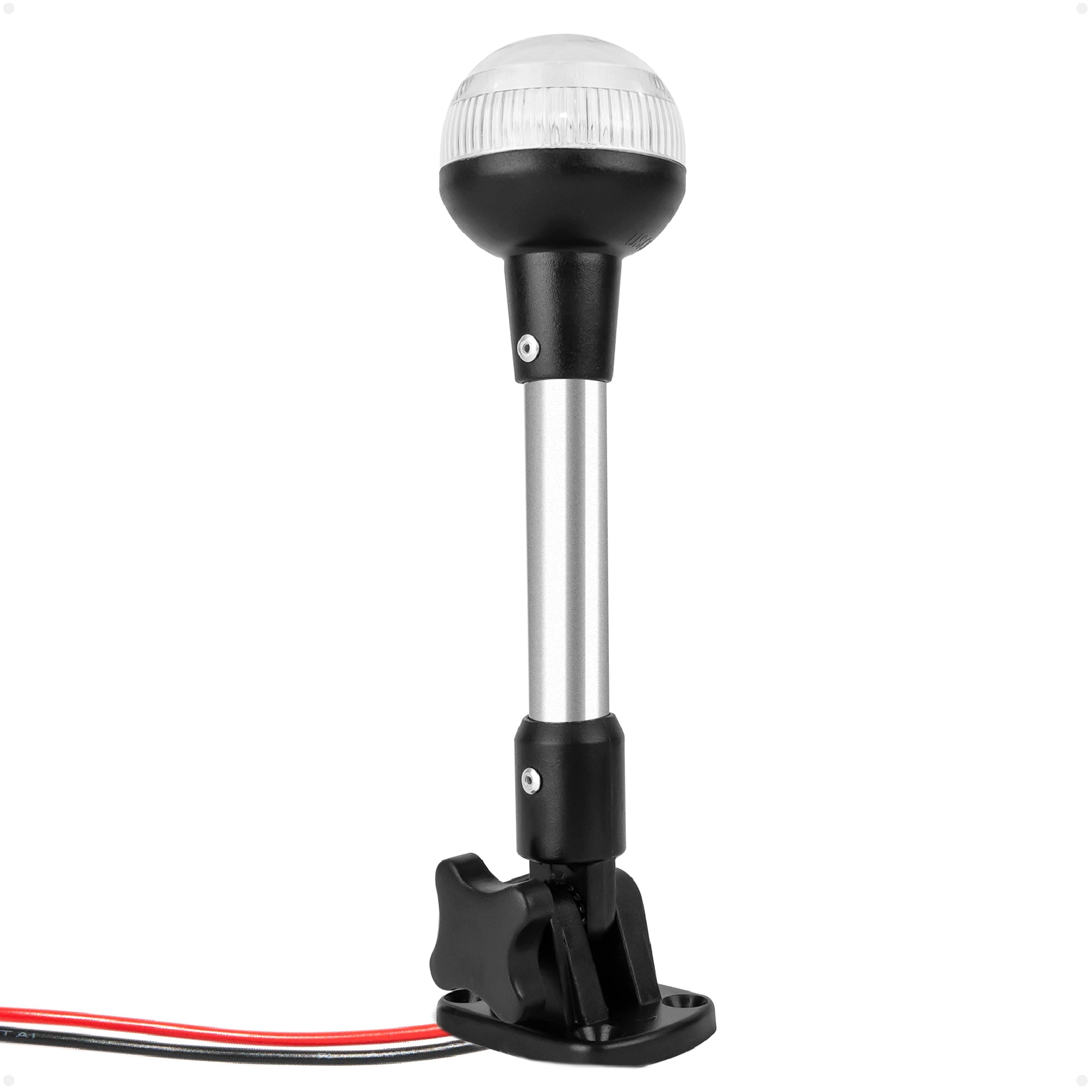 9" LED Anchor Navigation Light, Fold-Down, 12V DC - 2NM - FO4593 - Five Oceans