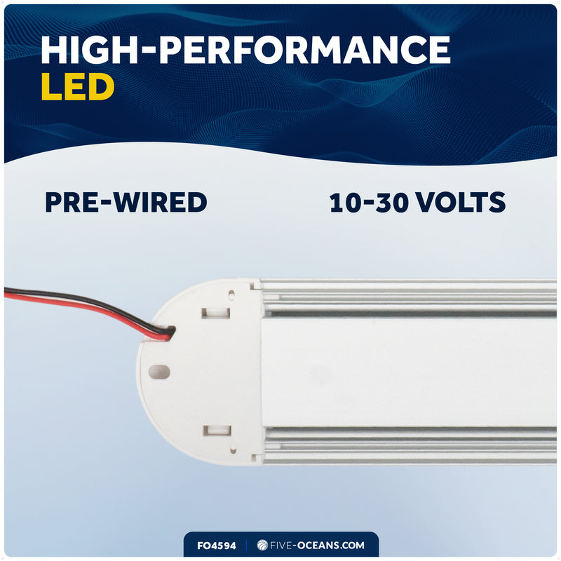 LED Light Bar, Aluminum Housing, Warm White, 10-30V - FO4594 - Five Oceans