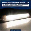 LED Light Bar, Aluminum Housing, Warm White, 10-30V - FO4594 - Five Oceans