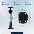 10-1/2" LED Masthead/Anchor Navigation Light, Fold-Down, 12V DC - 2NM - FO4595 - Five Oceans