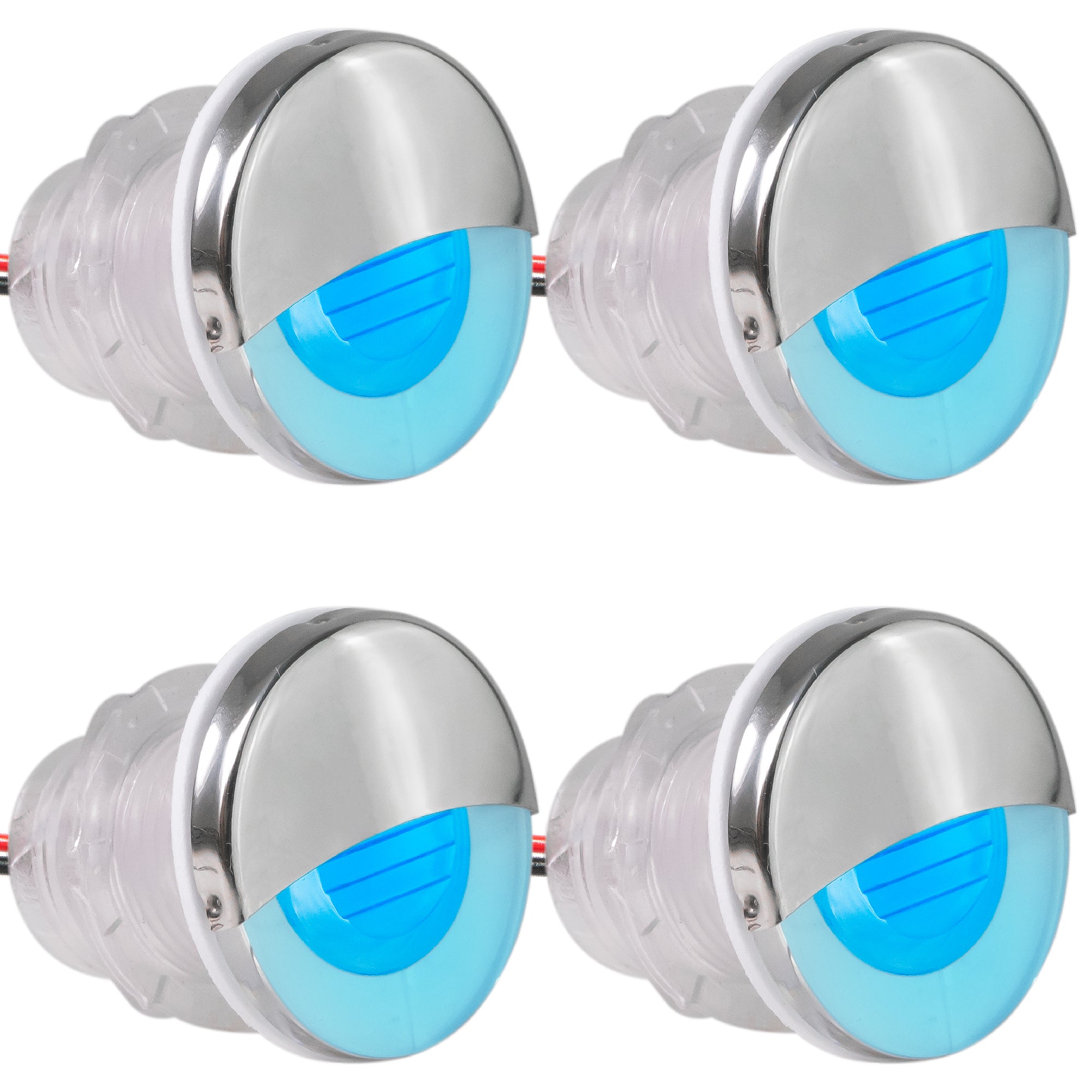 1-5/16" Livewell Courtesy Light, Round Accent, Blue LED, 4-Pack - FO4597-M4