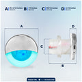 1-5/16" LED Thru-Hull Livewell / Courtesy Light, Blue, 12V, 4-Pack - FO4597-M4 - Five Oceans