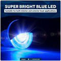 1-5/16" LED Thru-Hull Livewell / Courtesy Light, Blue, 12V - FO4597 - Five Oceans