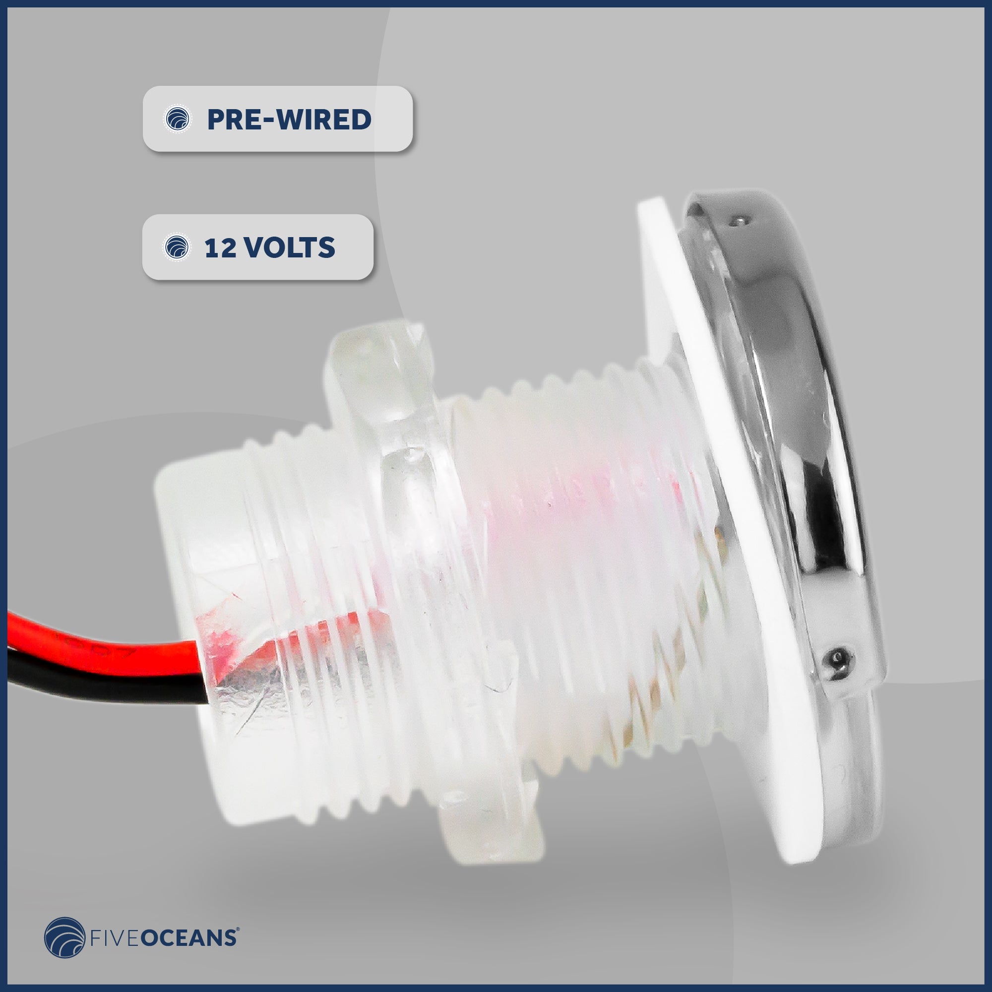 1-5/16" Livewell Courtesy Light, Round Accent, Blue LED - FO4597
