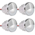 1-5/16" LED Thru-Hull Livewell / Courtesy Light, Cool White, 12V, 4-Pack - FO4598-M4 - Five Oceans