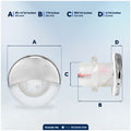 1-5/16" LED Thru-Hull Livewell / Courtesy Light, Cool White, 12V, 4-Pack - FO4598-M4 - Five Oceans