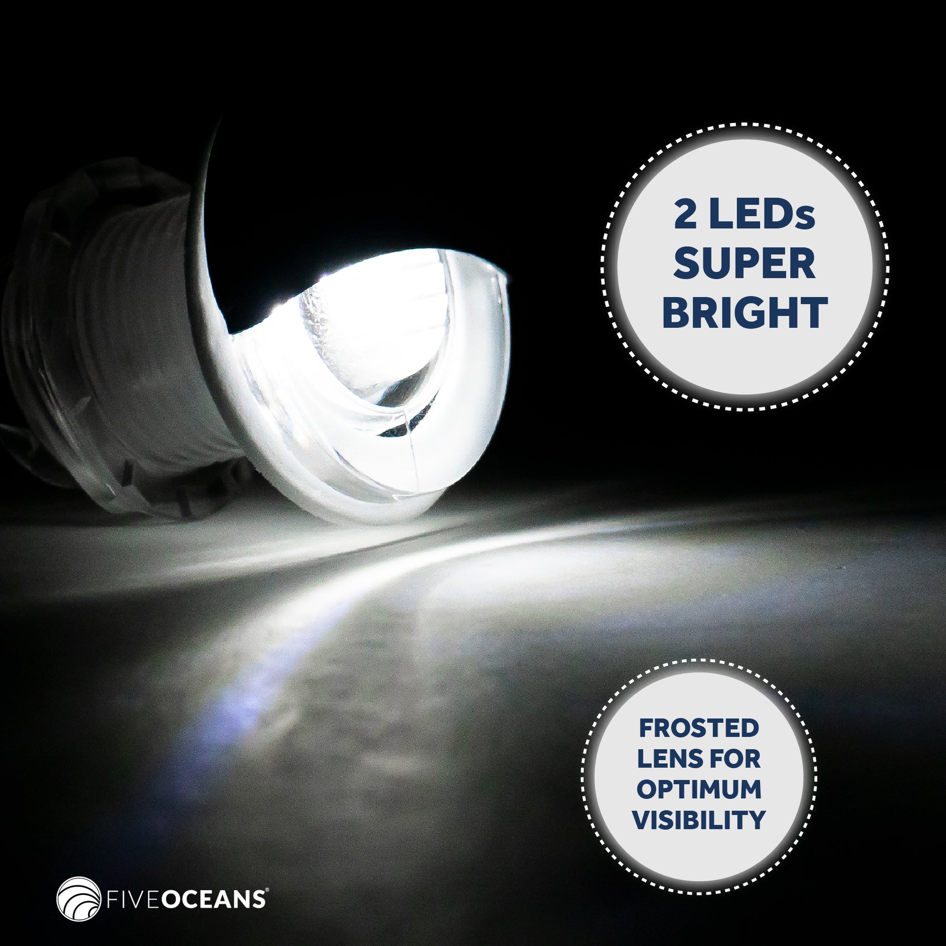 1-5/16" Livewell Courtesy Light, Round Accent, Cool White LED - FO4598 - Five Oceans