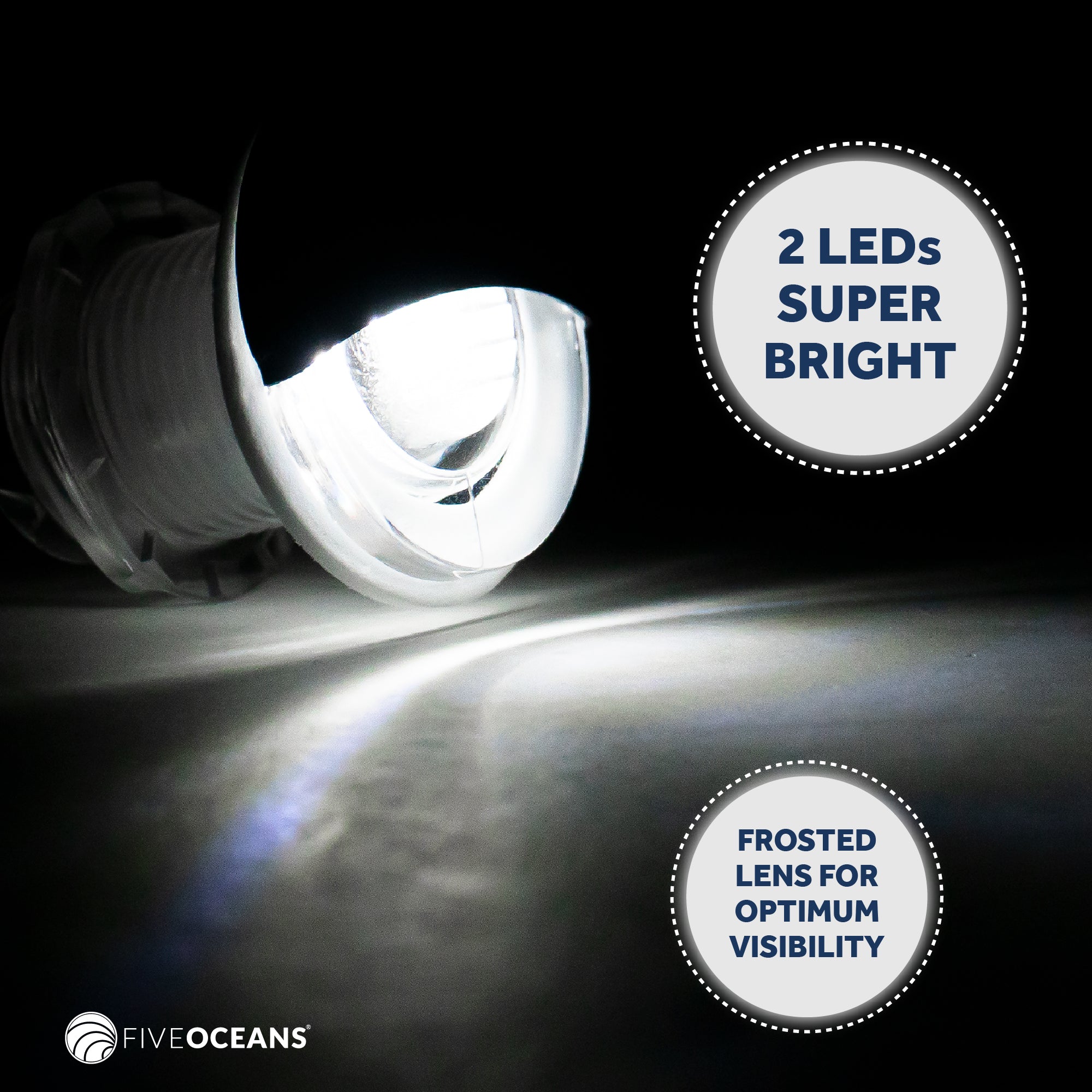 1-5/16" Livewell Courtesy Light, Round Accent, Cool White LED - FO4598