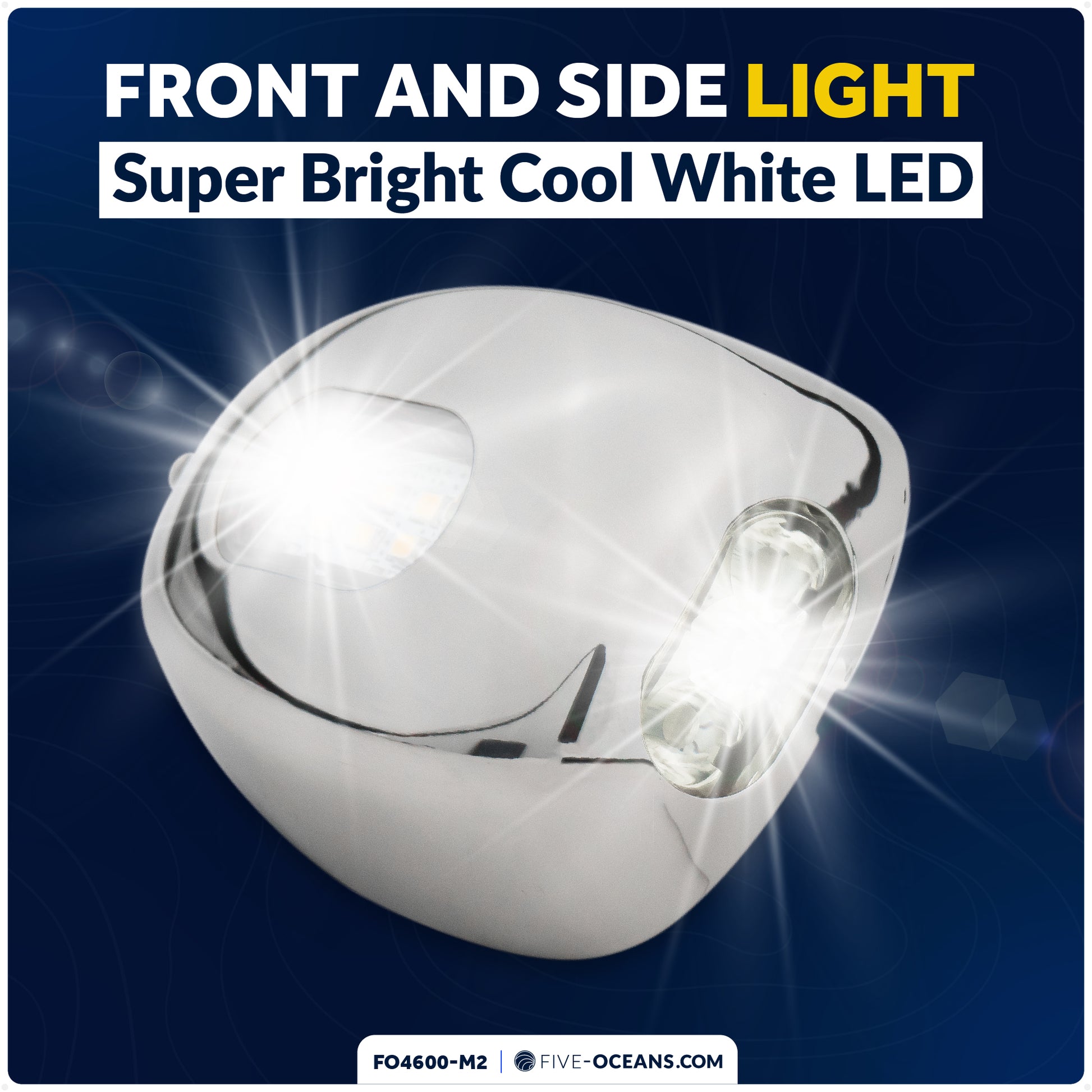 LED Docking Lights, 12V, 2-Pack - FO4600-M2 - Five Oceans