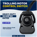 Trolling Motor Foot Switch with On-Lever Continuous Control, 12-24V - FO4601 - Five Oceans
