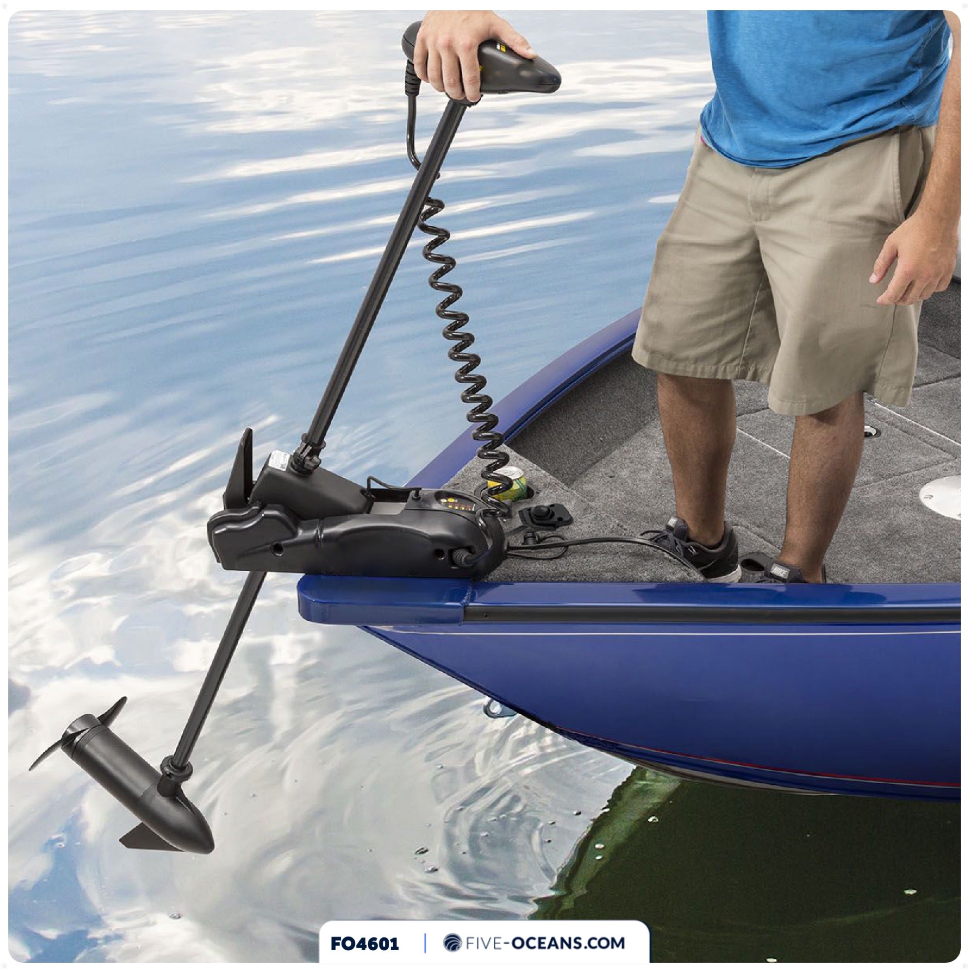 Trolling Motor Foot Switch with  On Lever Continuous Control, 12-24V - FO4601 - Five Oceans