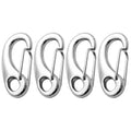 2" Spring Gate Snap Hook, AISI316 Stainless Steel, 4-Pack - FO461-M4 - Five Oceans