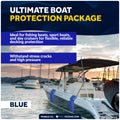 Boat Docking Kit - Blue Flat Fenders & Dock Lines, 2-Pack - FO4613-C1 - Five Oceans
