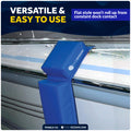Boat Docking Kit - Blue Flat Fenders & Dock Lines, 2-Pack - FO4613-C1 - Five Oceans
