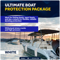 Flat Boat Fender 24" x 6-7/8" x 2-1/2", White, 2-Pack - FO4614 - Five Oceans