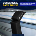 Boat Docking Kit - Black Flat Fenders & Dock Lines, 2-Pack - FO4615-C1 - Five Oceans