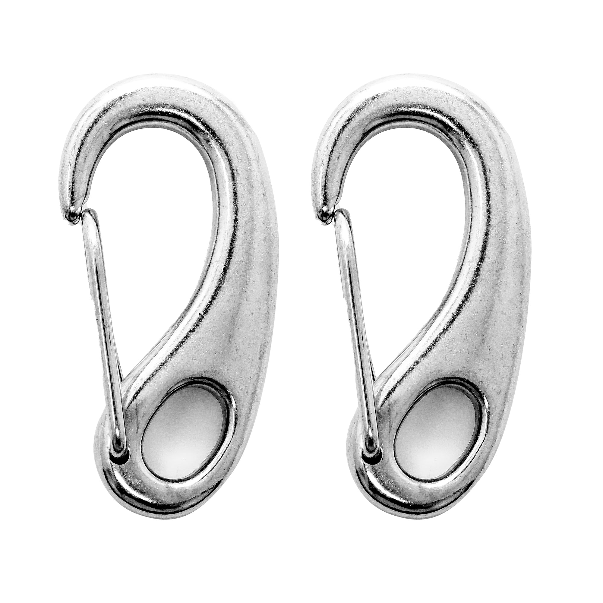 2-3/4" Spring Gate Snap Hook, AISI316 Stainless Steel, 2-Pack - FO462-M2
