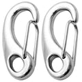 2-3/4" Spring Gate Snap Hook, AISI316 Stainless Steel, 2-Pack - FO462-M2 - Five Oceans