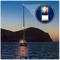 Masthead LED Tri-Color / Anchor Navigation Light, 12V DC - 2NM - FO4625 - Five Oceans