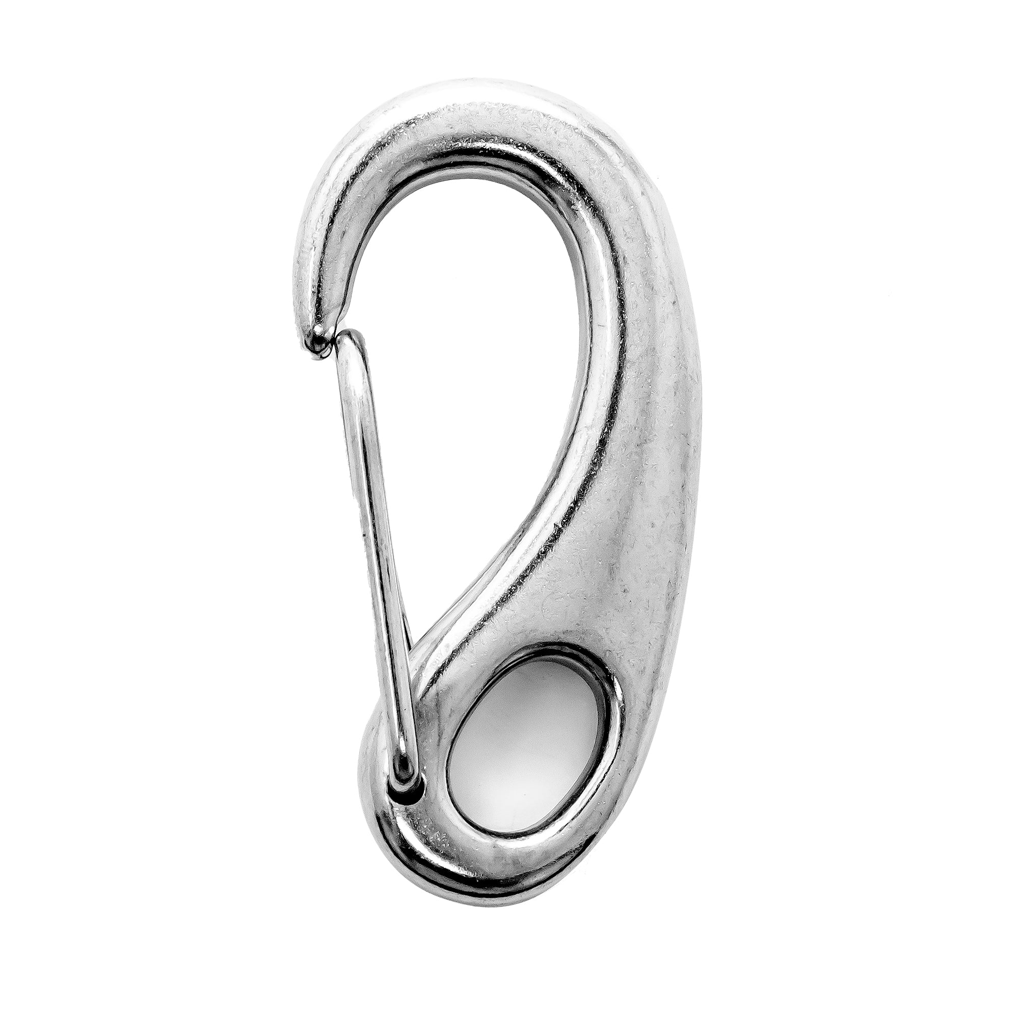 2-3/4" Spring Gate Snap Hook, AISI316 Stainless Steel - FO462